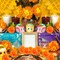 50PCS Marigold Flowers Artificial Marigold Flowers (50PCS-Orange)